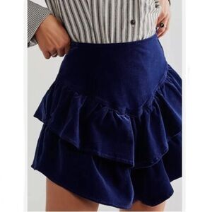 NWT MOTHER The Ruffle Mini Skirt